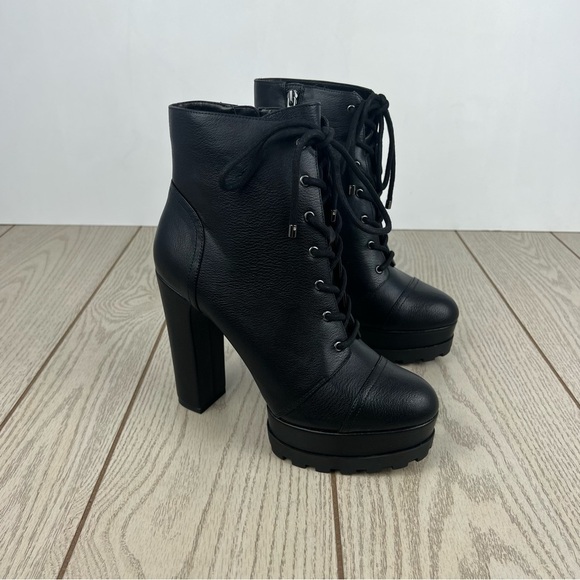 Jessica Simpson Imala Women's Ankle Combat Lace-Up Boots 10M/42 Black $129 - Picture 1 of 9